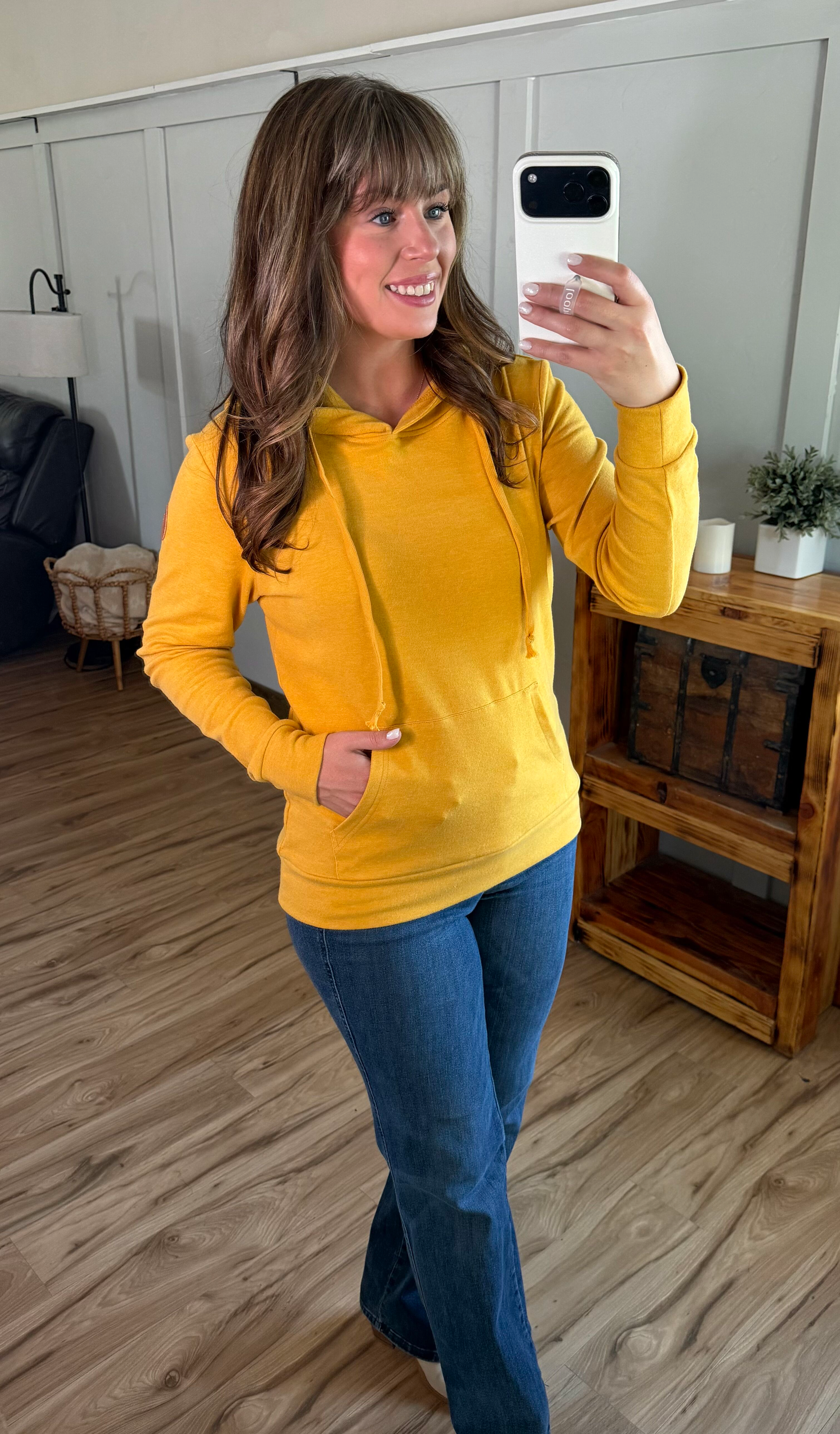 Hailey Hoodie - Mustard