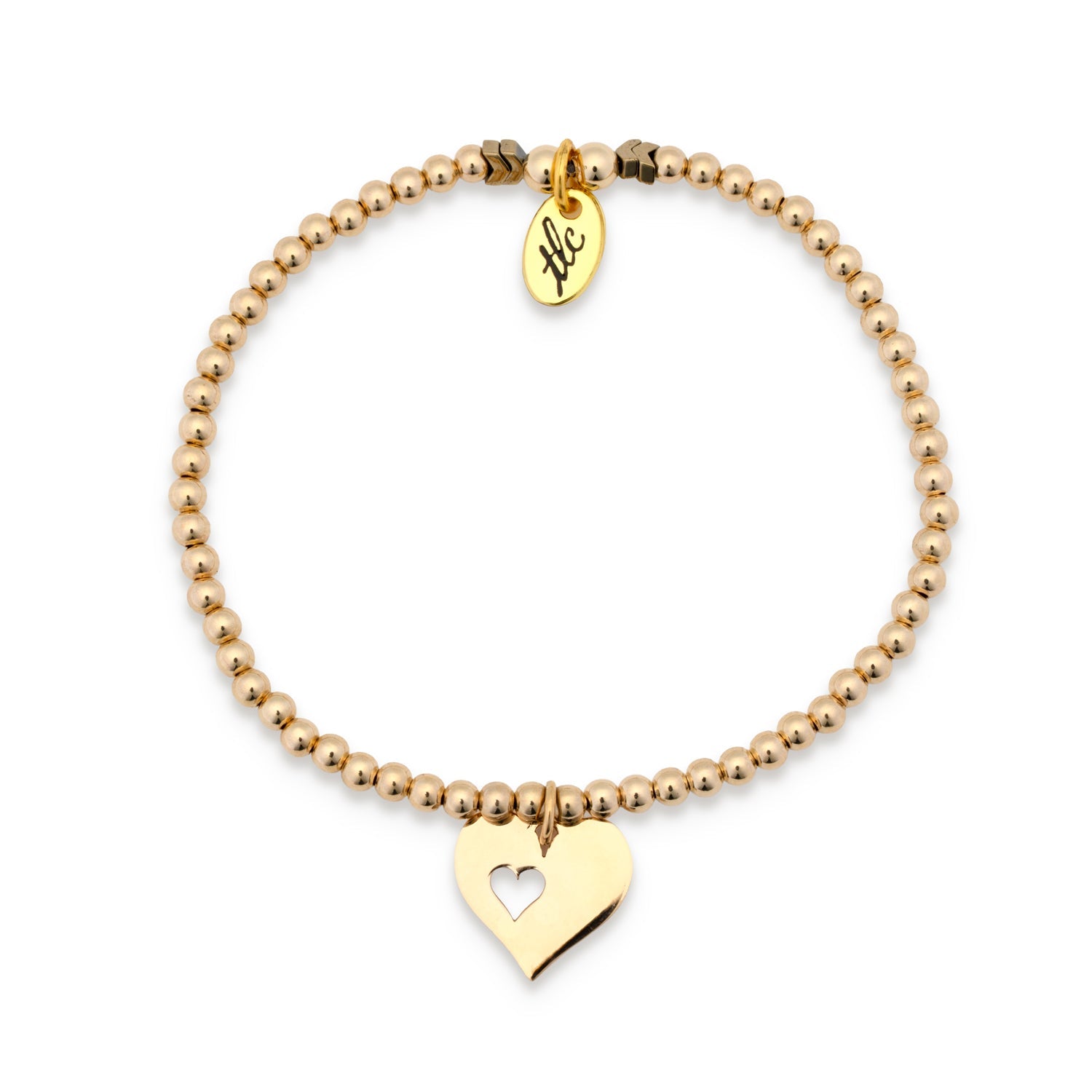 Piece of My Heart - Mama & Mini Gold Filled Stretch Bracelet