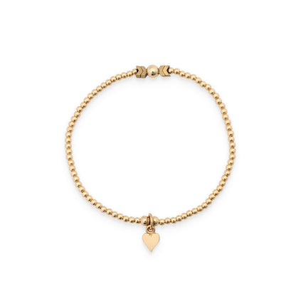 Piece of My Heart - Mama & Mini Gold Filled Stretch Bracelet