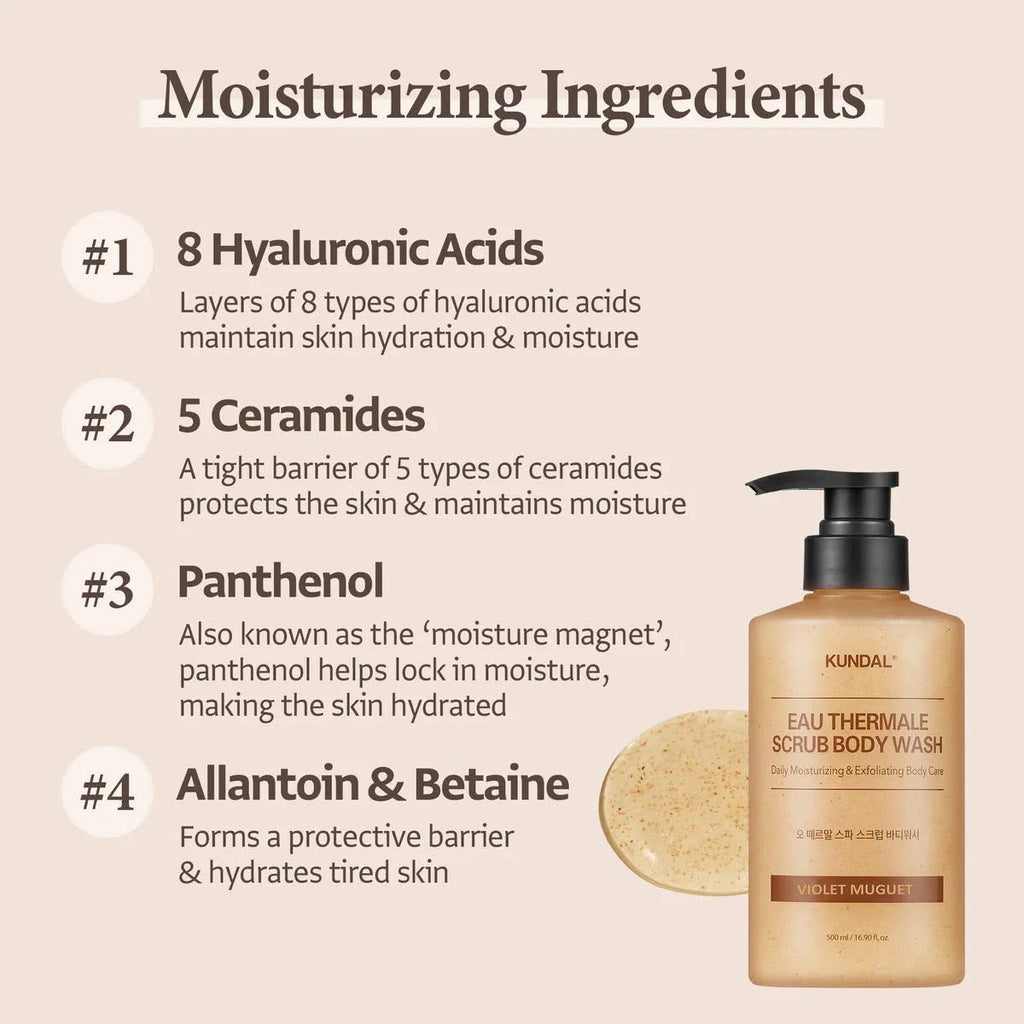Eau Thermale Scrub Body Wash