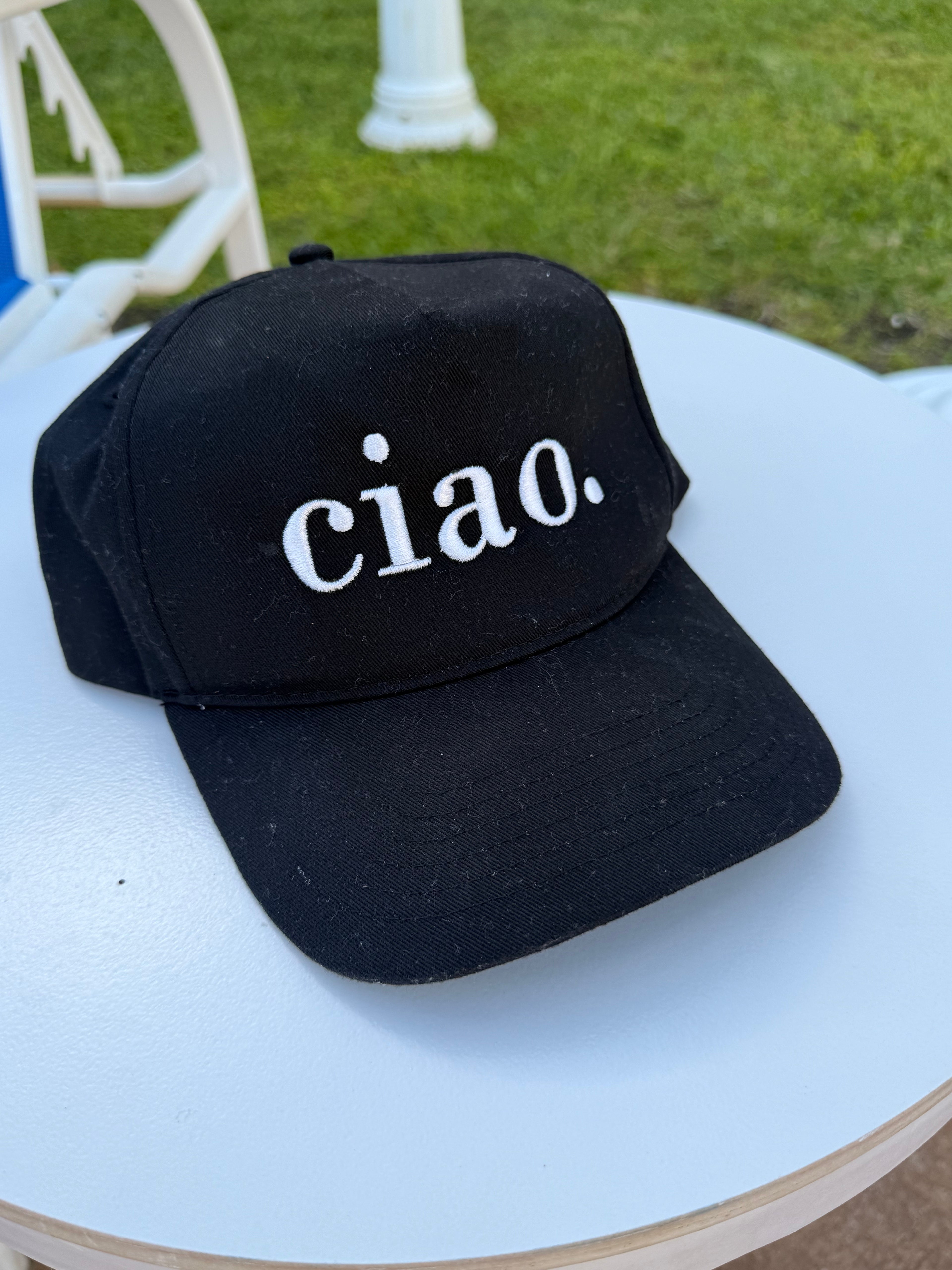 Ciao Embroidered Hat