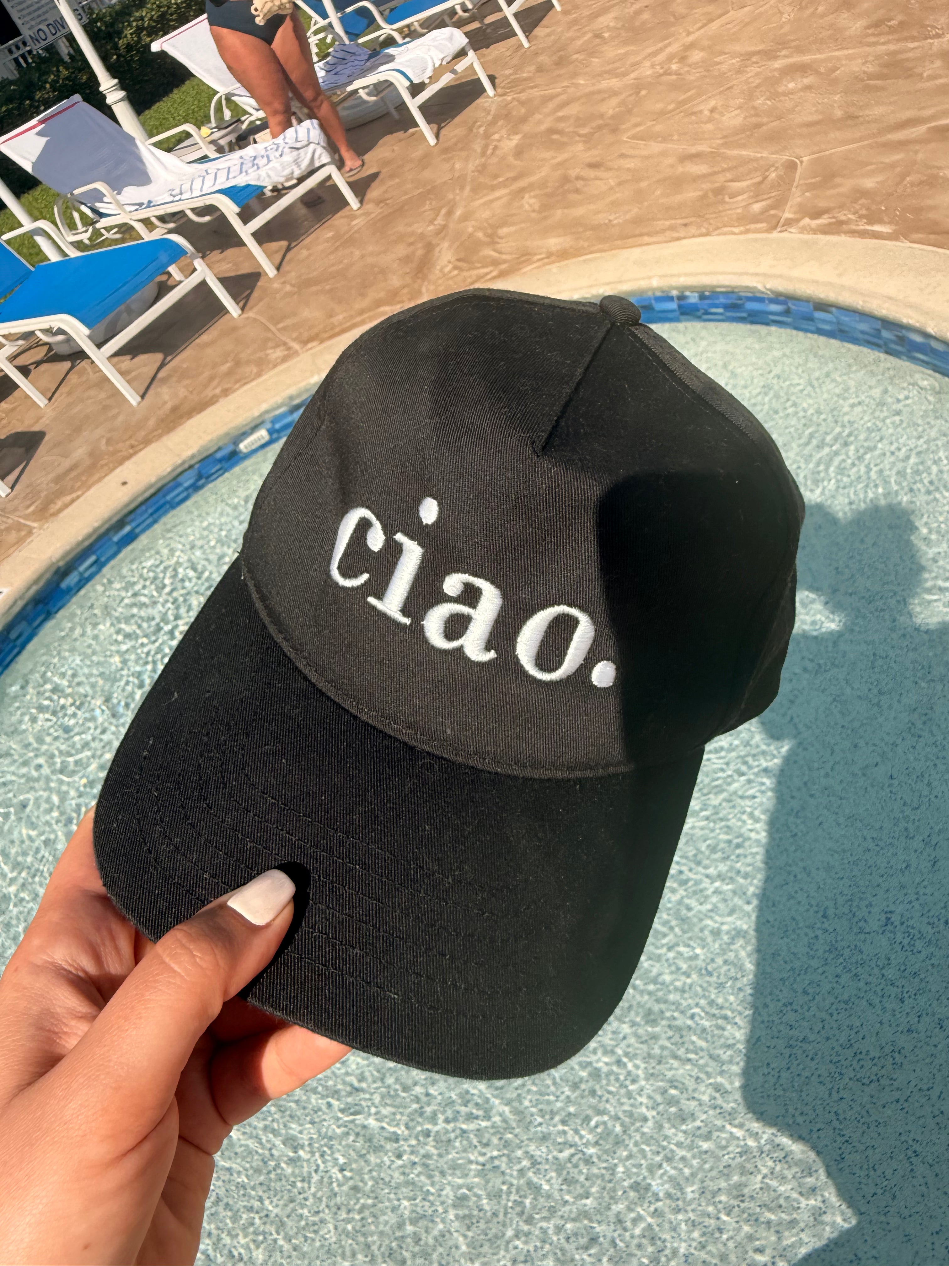 Ciao Embroidered Hat