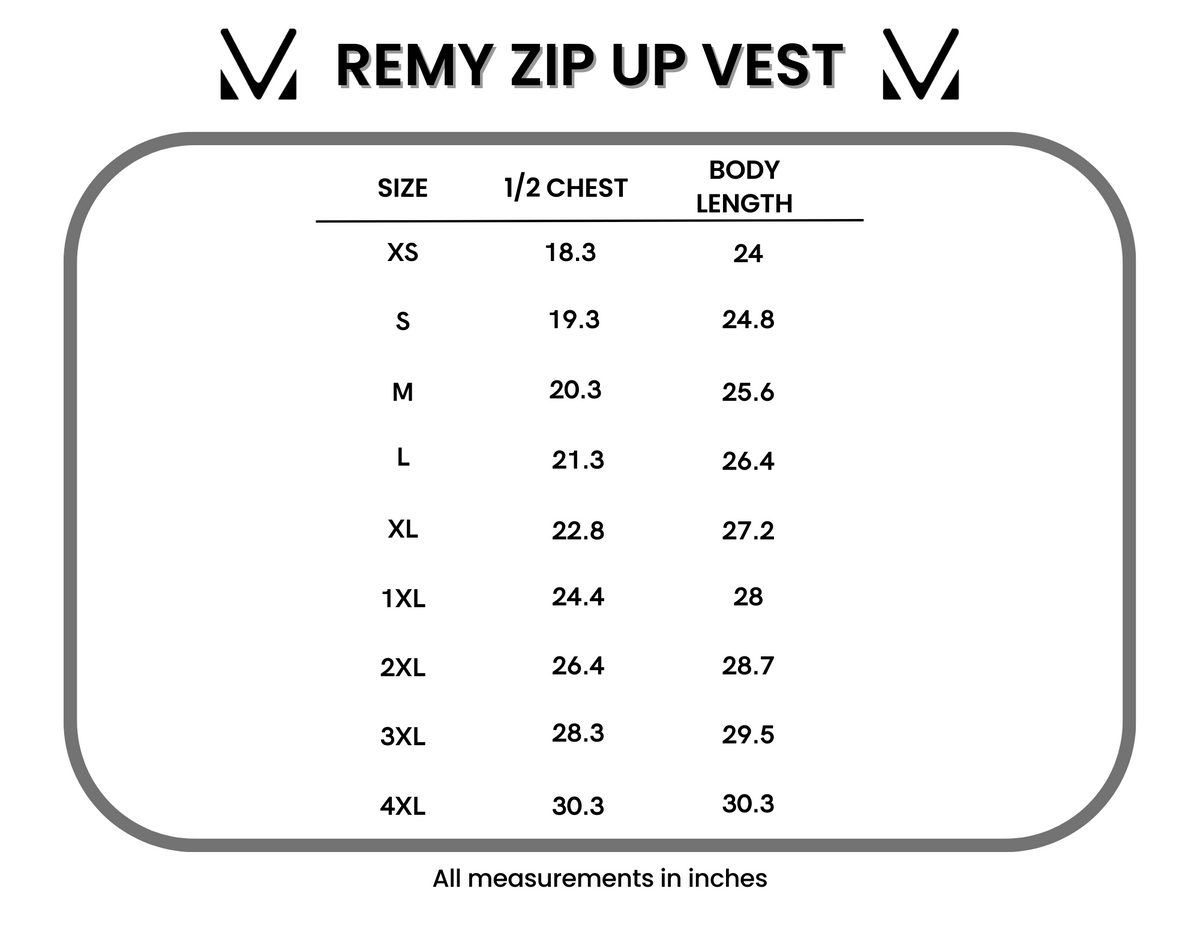 Remy Zip Up Vest - Dark Sage