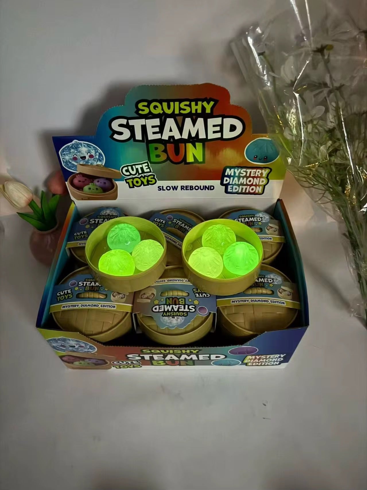 Glow-in-the-Dark Dumpling Squish Toy | Stress Relief