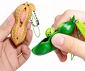 Squeezy Fidget Keychain – Pea & Peanut Sensory Pop Toy