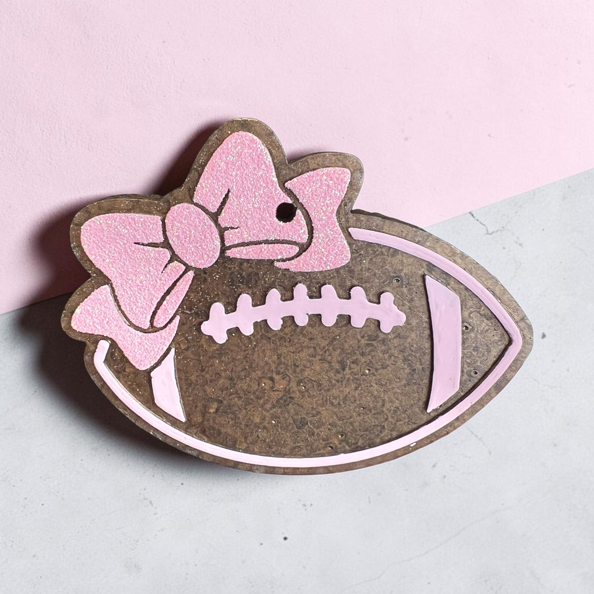 Pink Football Freshie