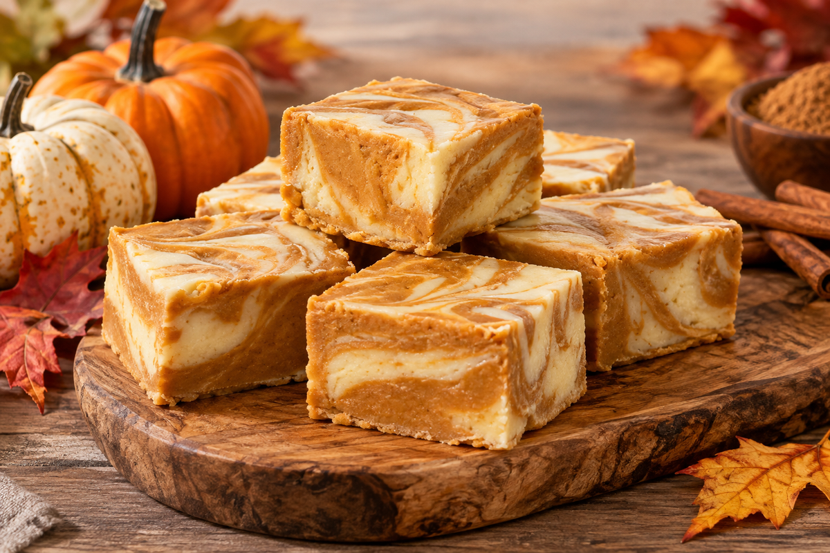 Pumpkin Cheesecake Fudge