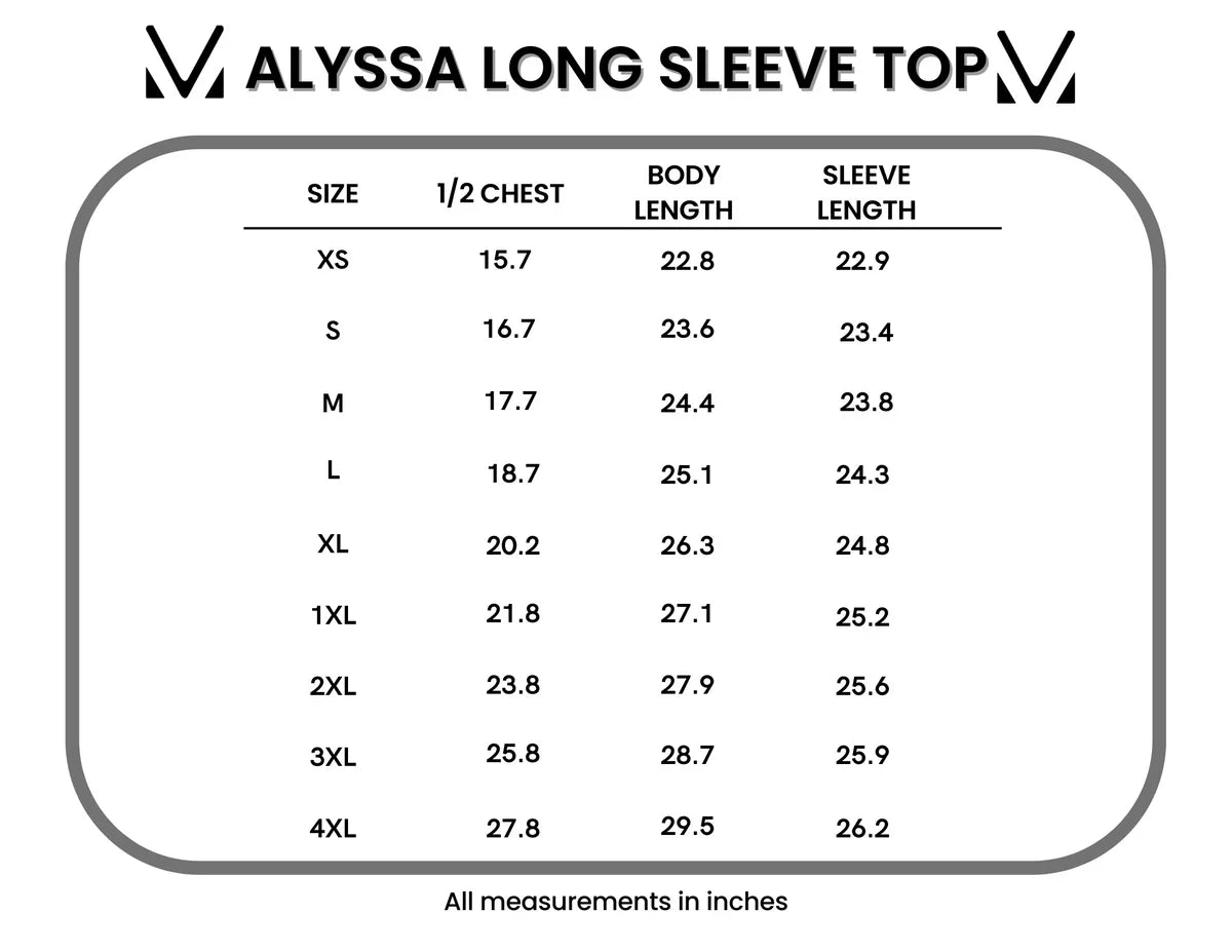 Alyssa Long Sleeve Top - Autumn Watercolor