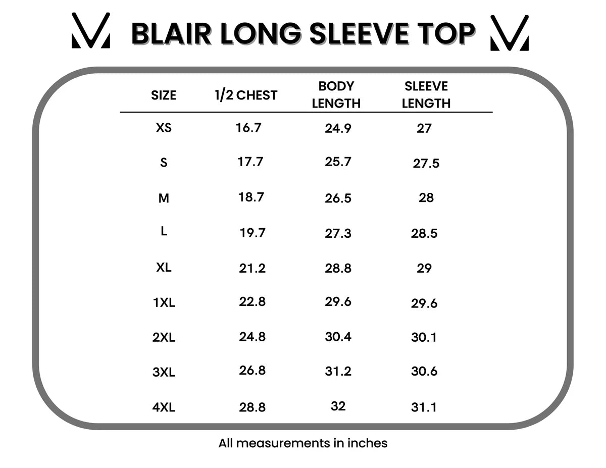 Blair Long Sleeve Top - Autumn Watercolor