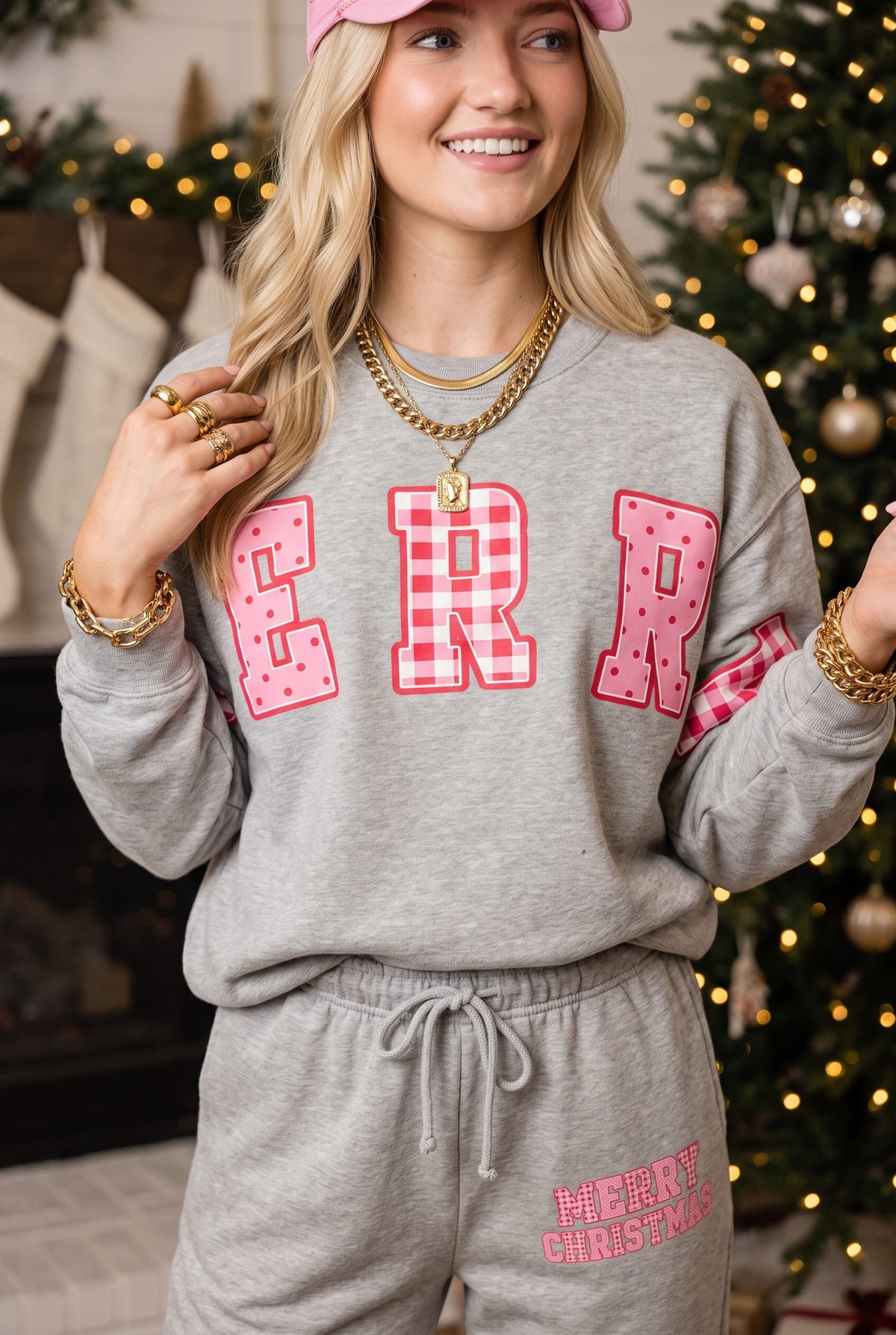 Merry Christmas Patch Sweatpants