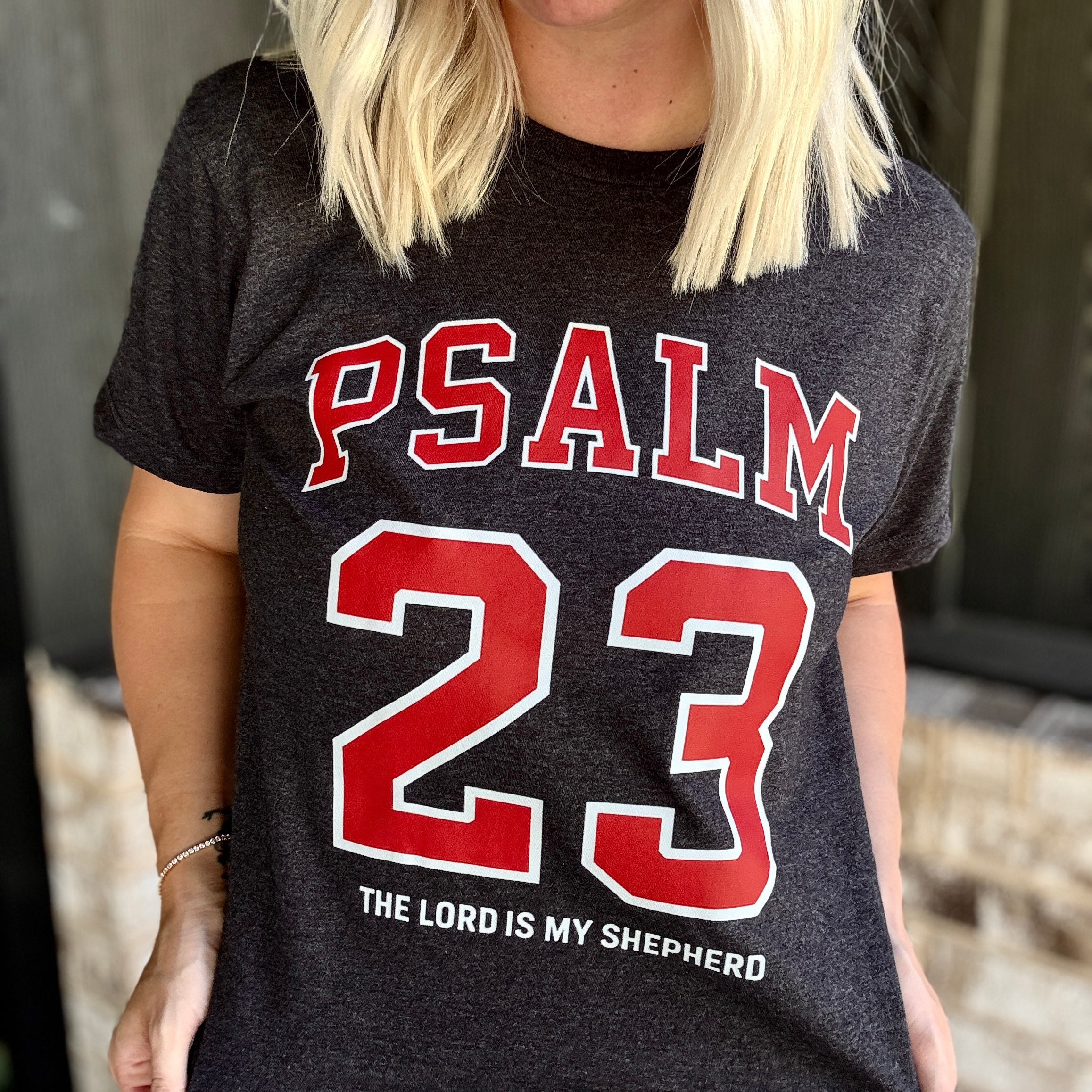 Psalm: 23 Red Graphic Tee