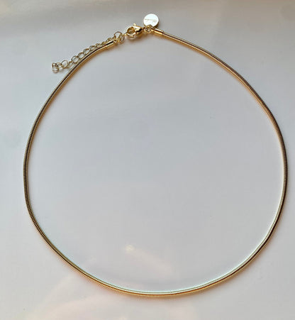 Sophia Snake Chain Necklace - (Threader Chain for Charms and Initials)