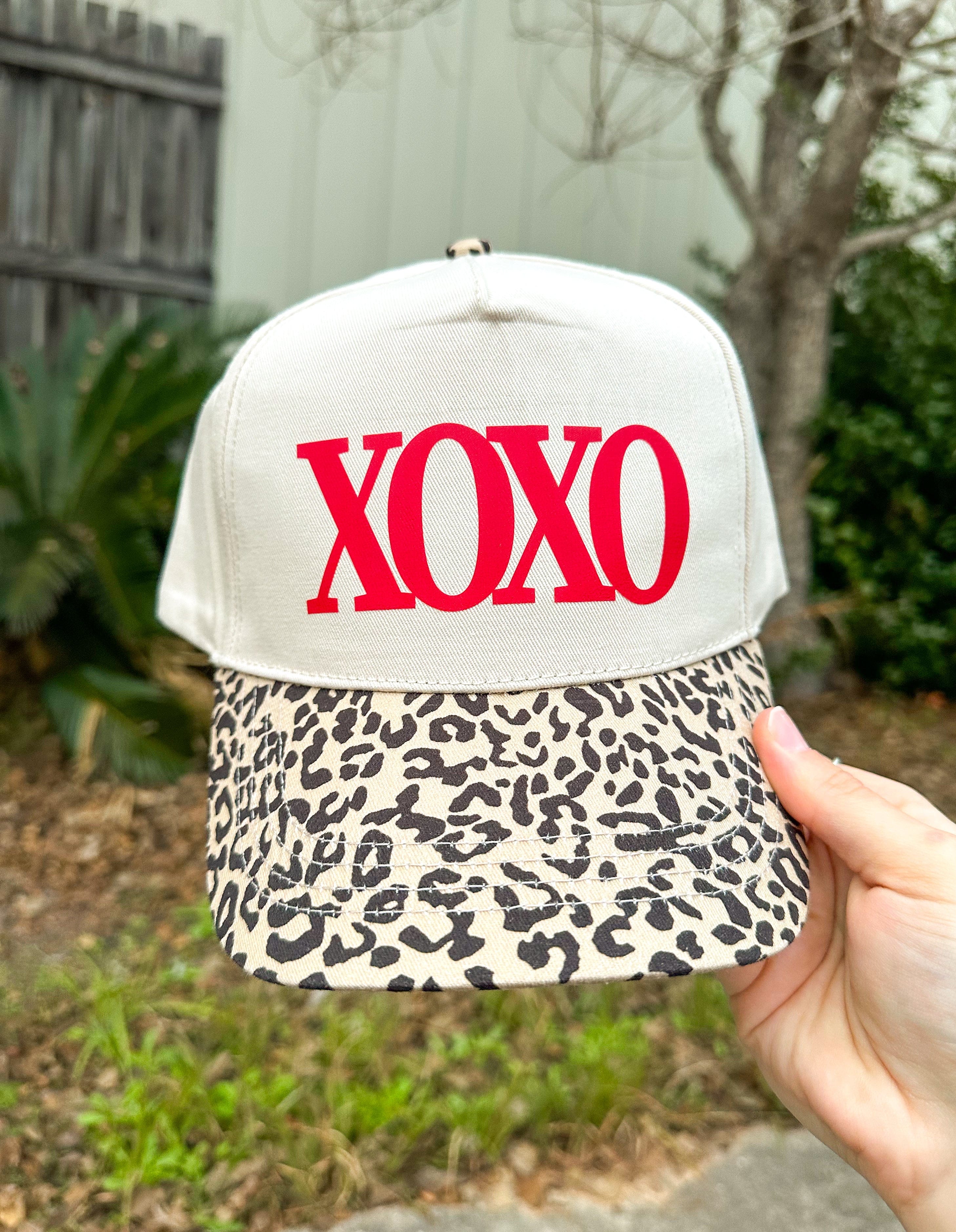 XOXO Leopard Canvas Trucker