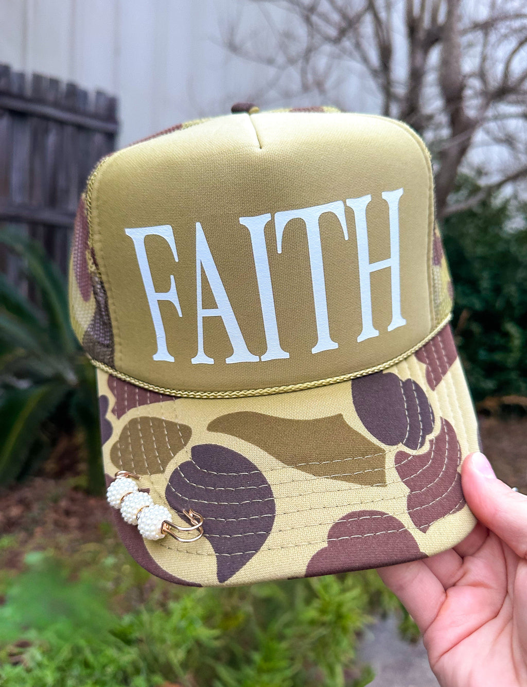 FAITH Two-Tone Camo Trucker