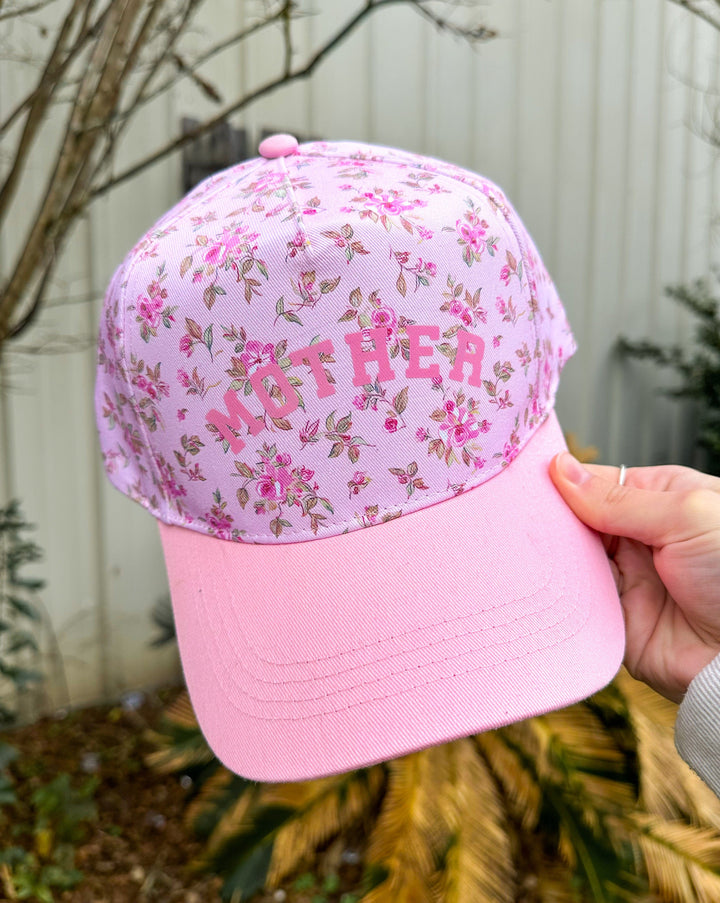 Mother Floral Light Pink Trucker Hat