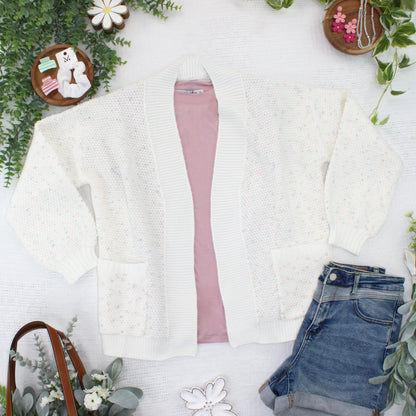 Kinsley Cardigan - Purple, Pink, and Green