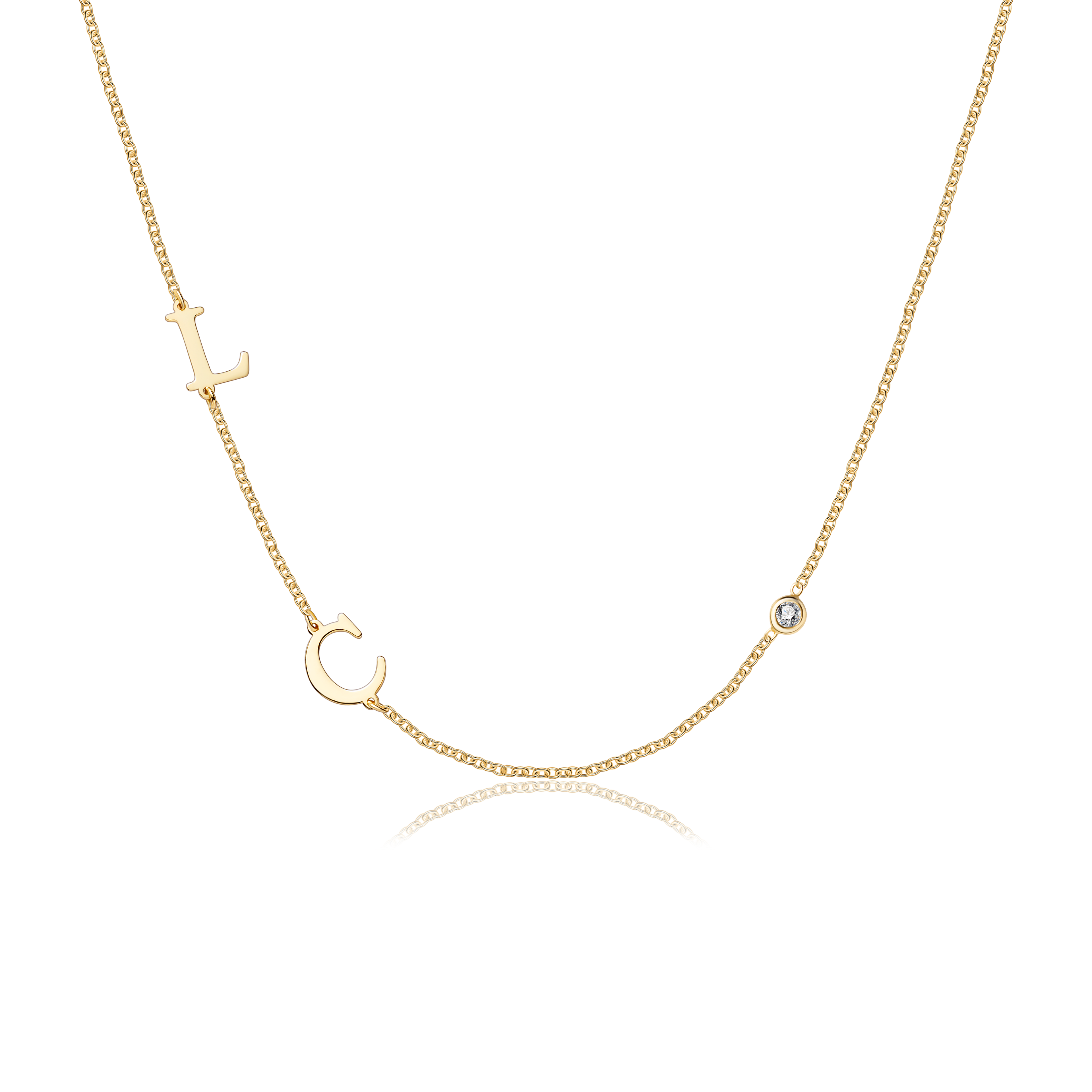 Custom Adore Initial Necklace (Water Resistant)