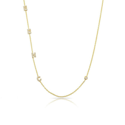 Custom Mini Adore Initial Necklace (Water Resistant)