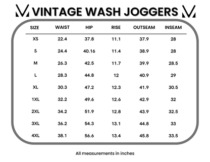 Vintage Wash Joggers - Teal