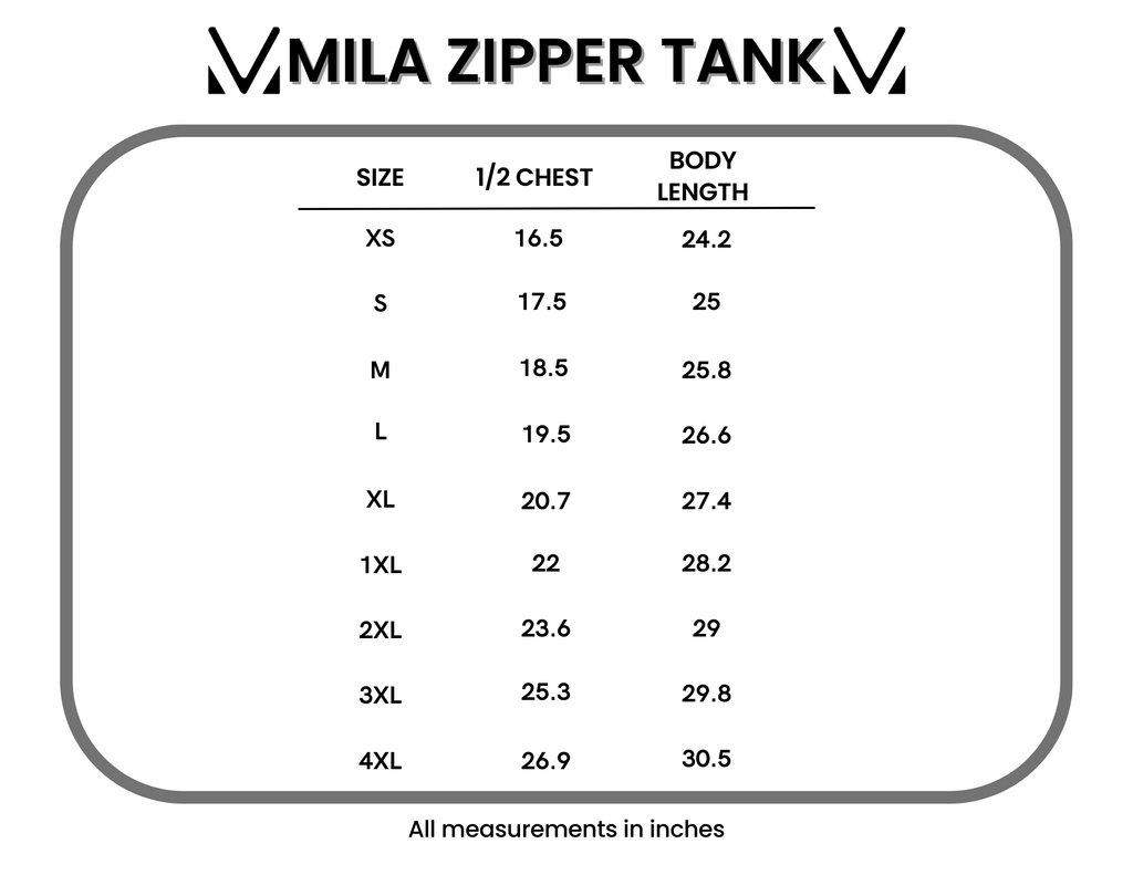 Mila Zipper Tank - Red