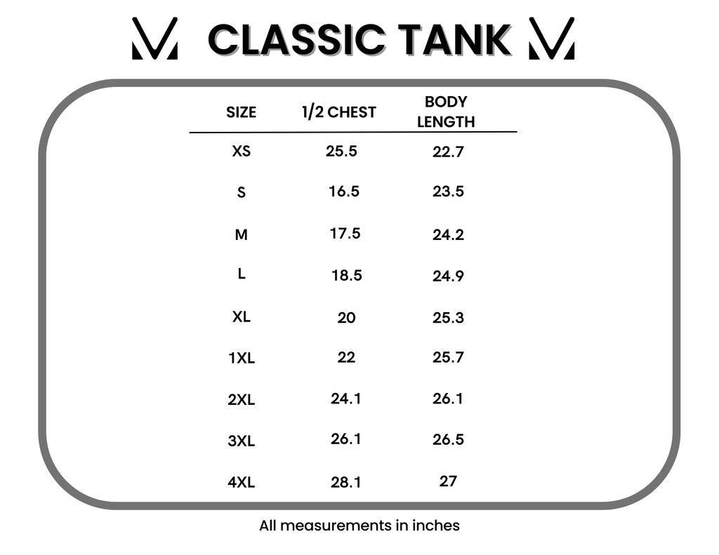 Classic Tank - Blue and White