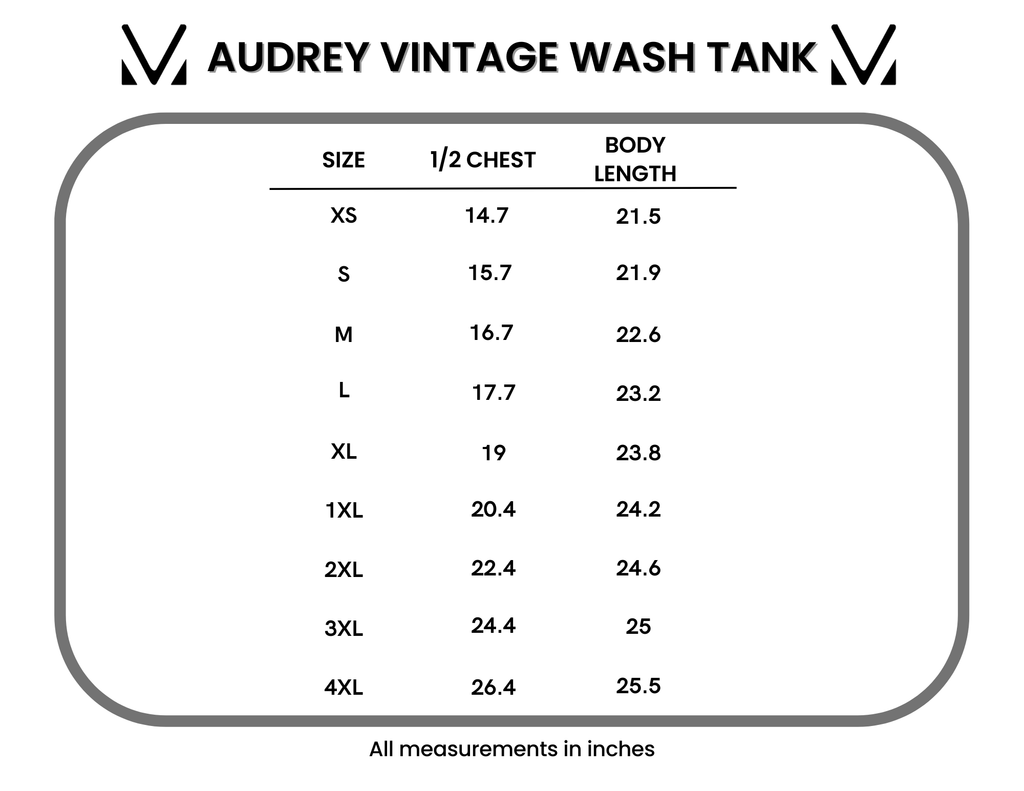 IN STOCK Audrey Vintage Wash Tank - Red