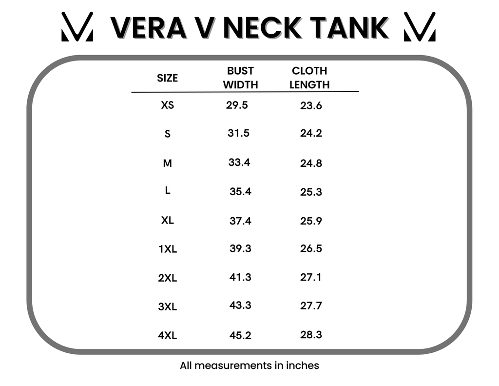 Vera V Neck Tank - Black