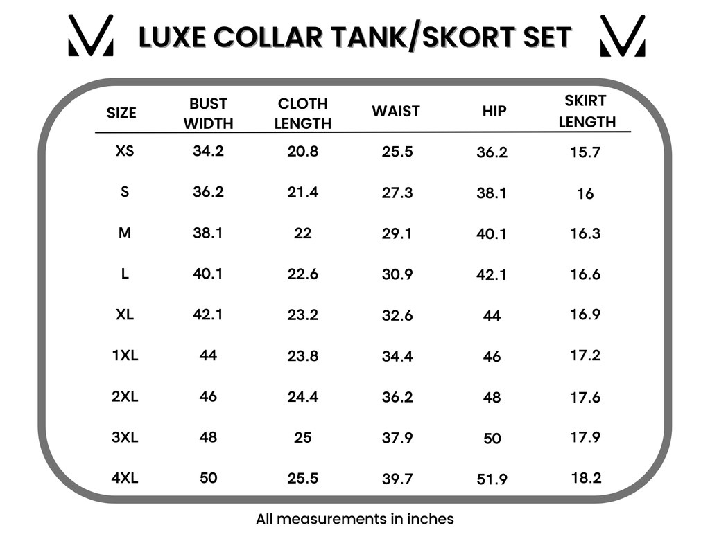 Luxe Collar Tank/Skort Set - Heathered Neutral