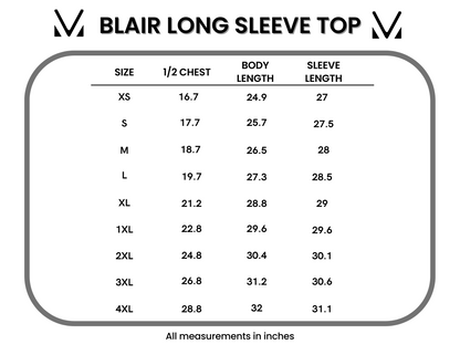 Blair Long Sleeve Top - Black