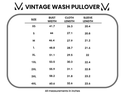 Vintage Wash Pullover - Teal