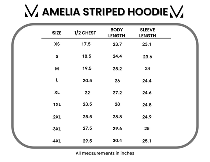 Amelia Striped Hoodie - Green