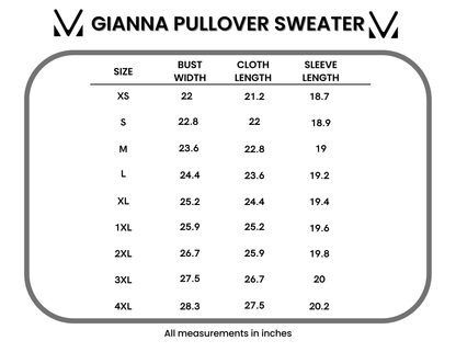 Gianna Pullover Sweater - Pumpkin