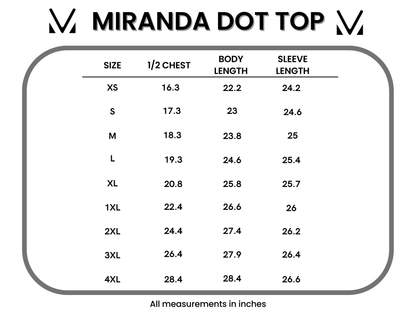 Miranda Dot Top - White