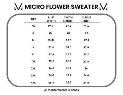 Micro Flower Sweater - Ivory