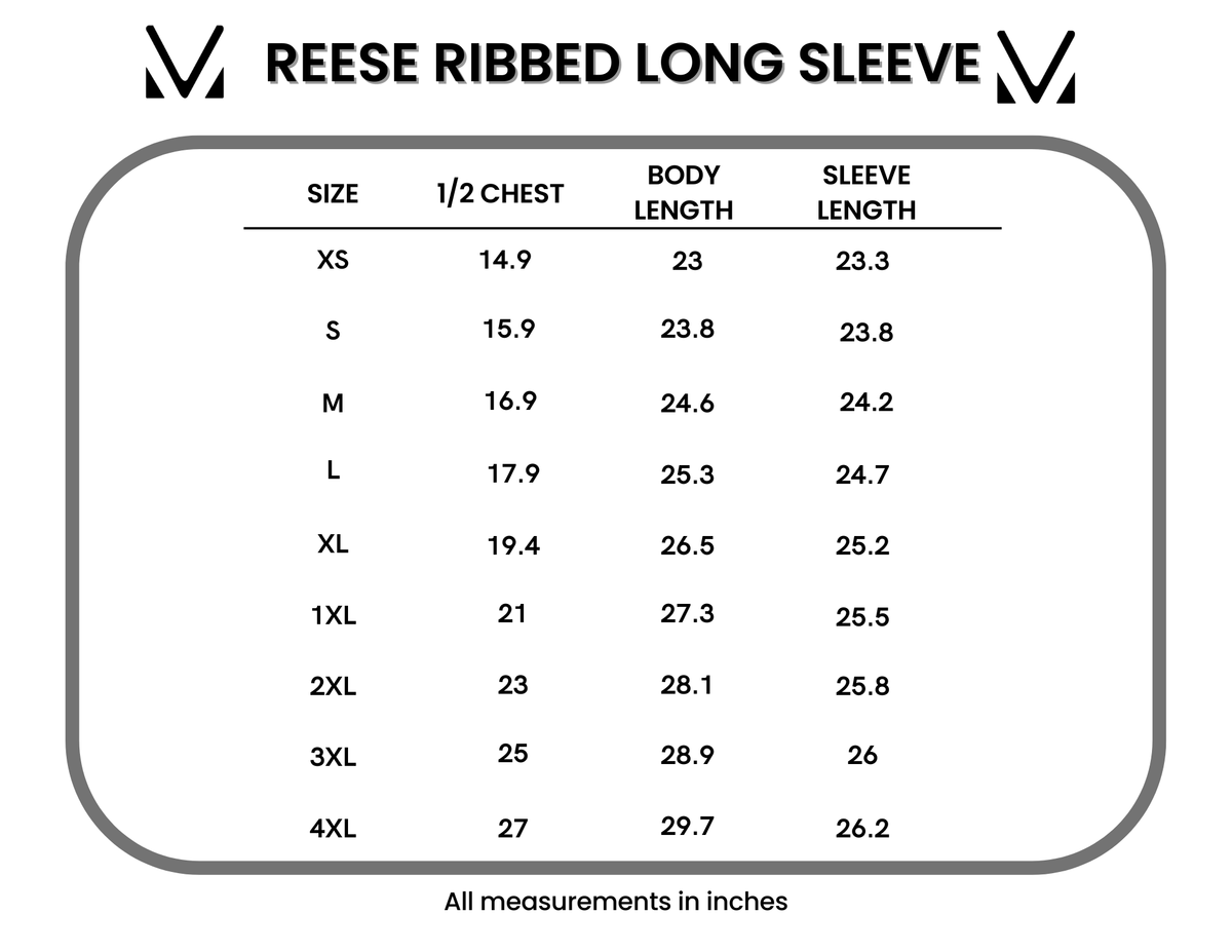 Reese Ribbed Long Sleeve Top - Black