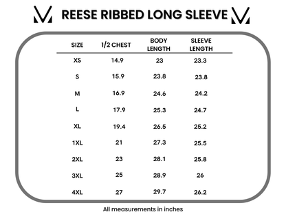 Reese Ribbed Long Sleeve Top - Black