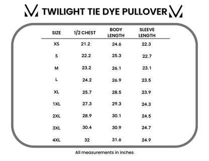 Twilight Tie Dye Pullover