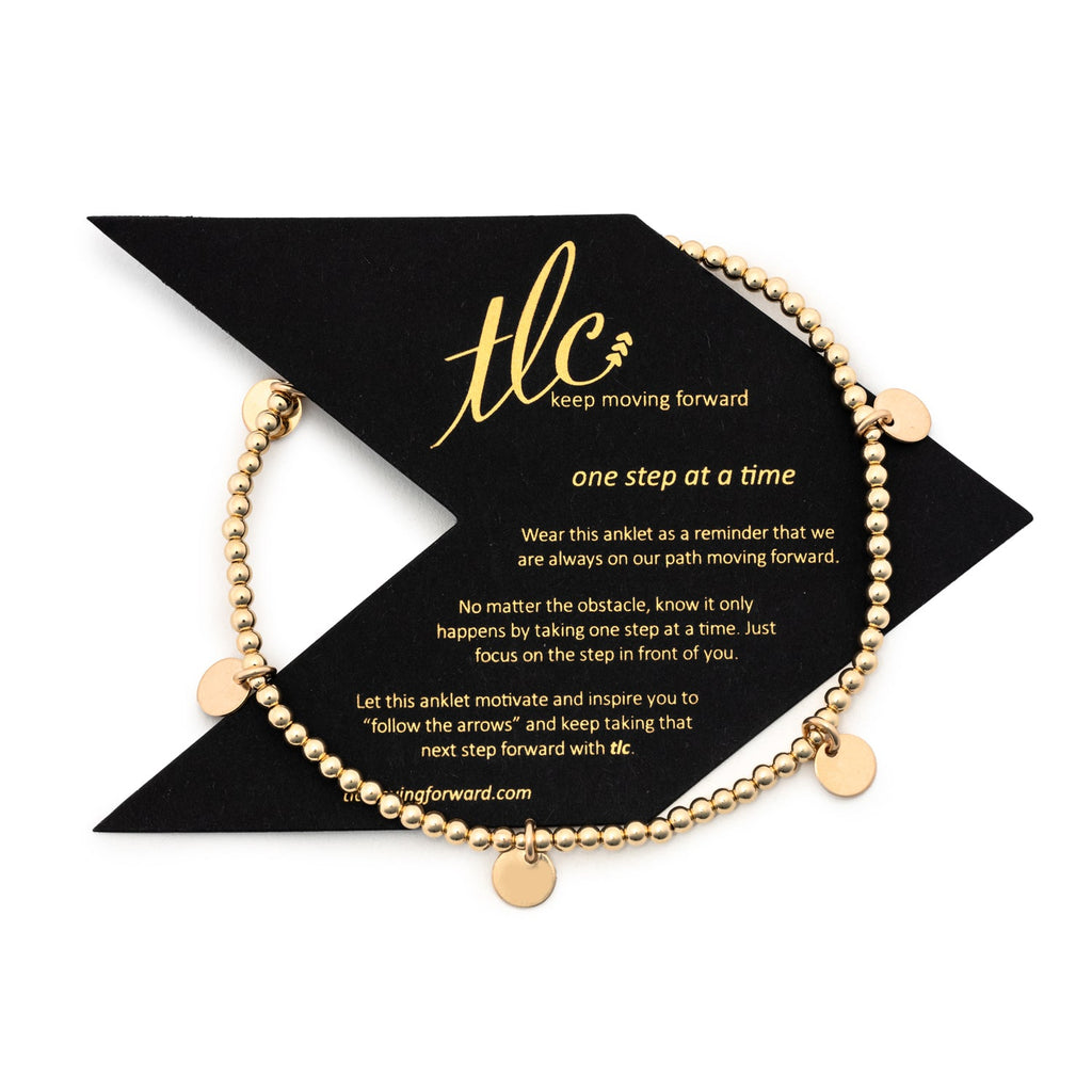 Mini Disc - Gold Filled Charmed Anklet