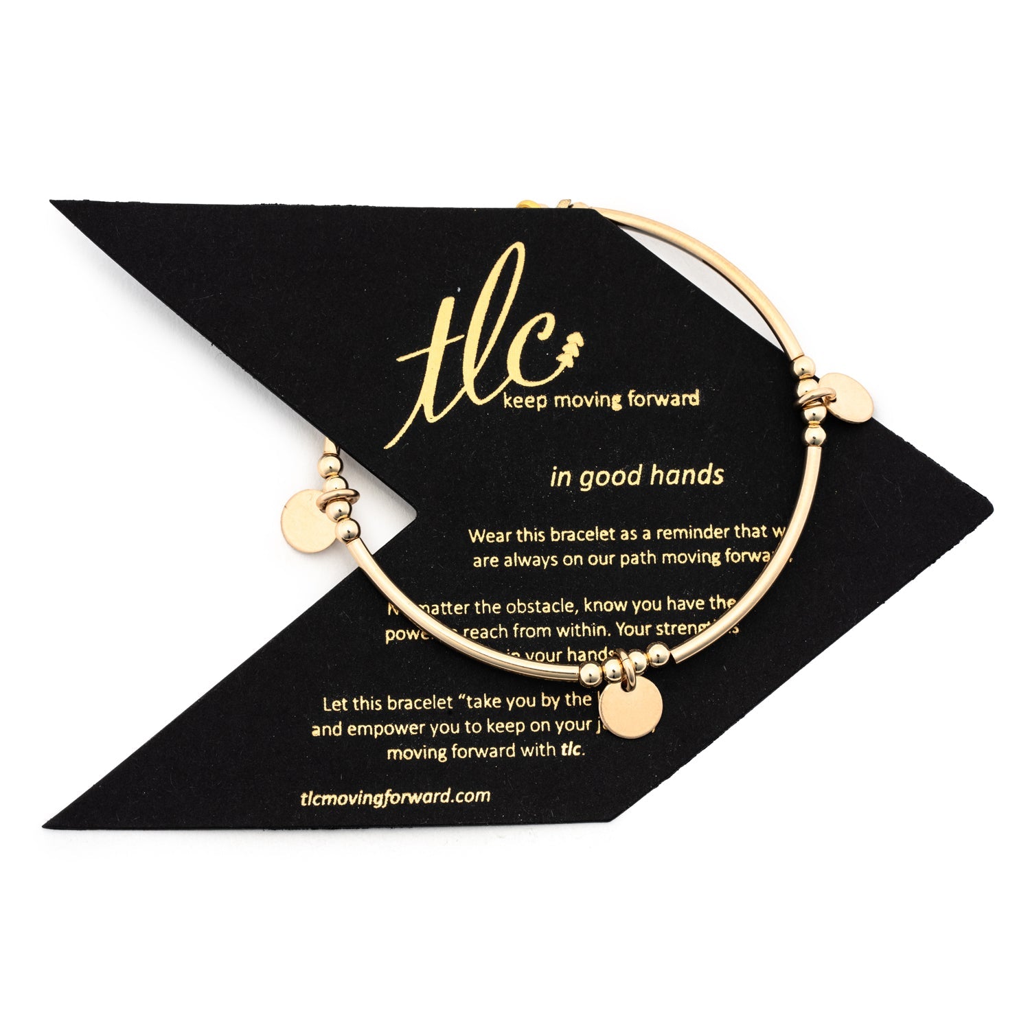 Mini Disc - Gold Filled Charmed Stretch Bangle