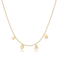 Custom Bristol Bubble Letter Name Necklace (Water Resistant)