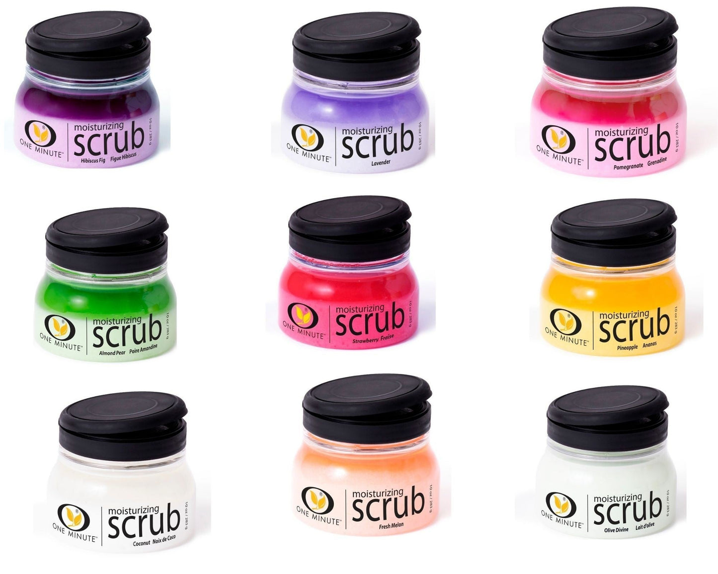 One Minute Manicure Moisturizing Salt Scrubs 10oz
