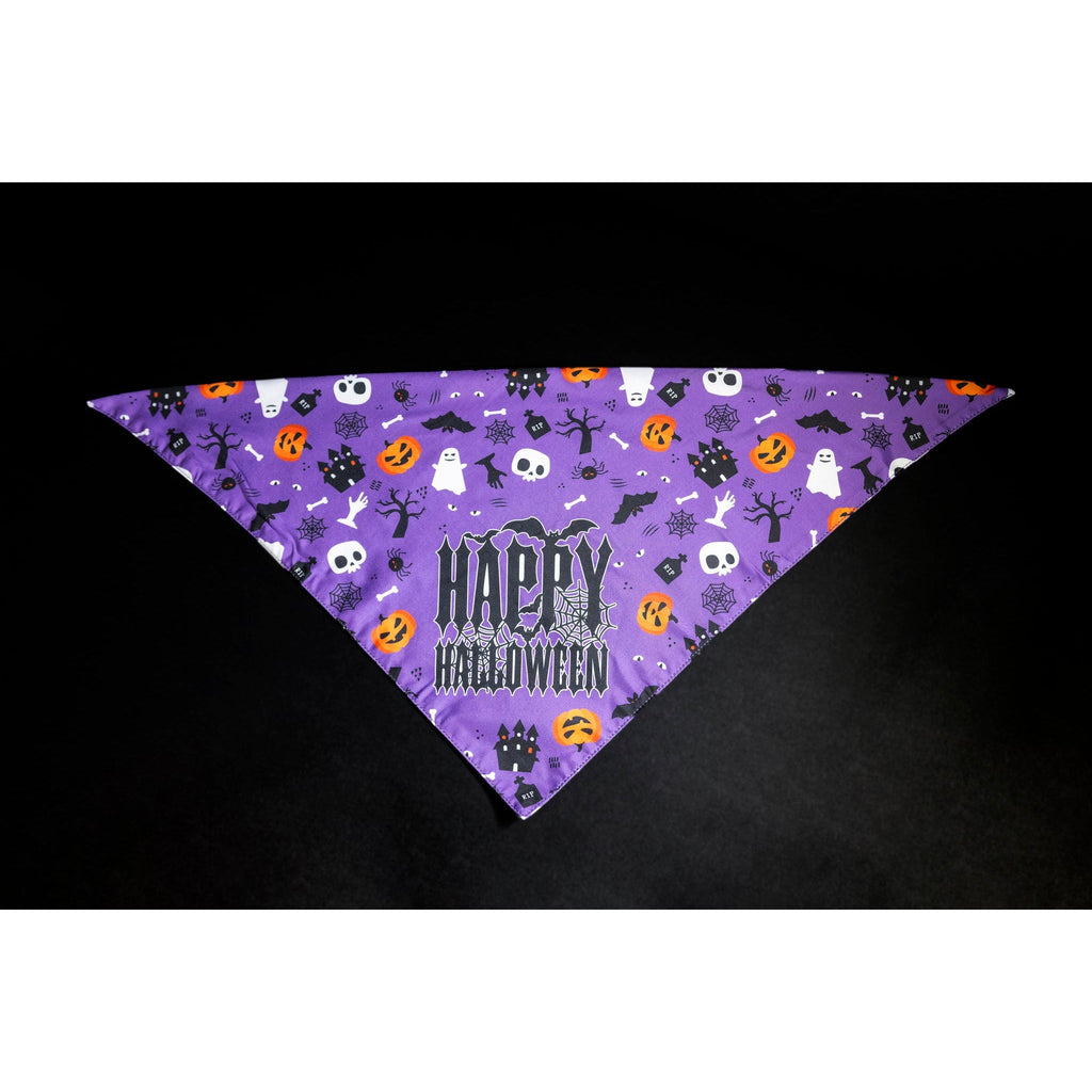 Julia Rose Halloween dog triangle collar scarf, Halloween dog bandana triangle style