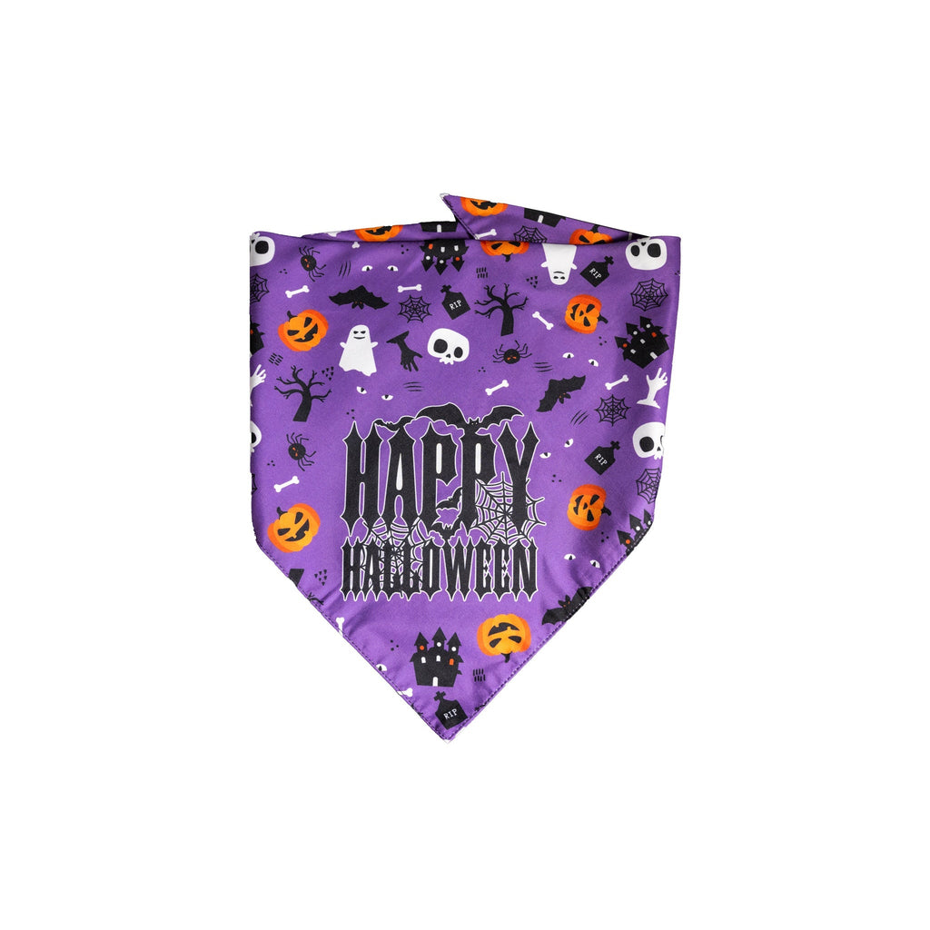 Julia Rose Halloween dog triangle collar scarf, Halloween dog bandana triangle style