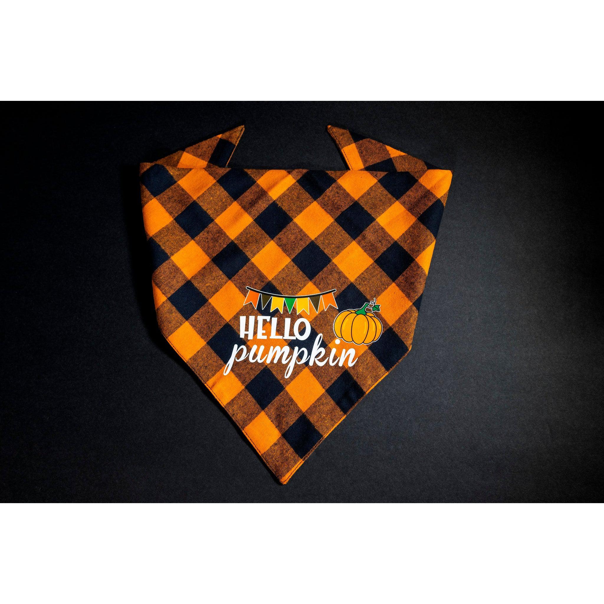 Julia Rose Halloween dog triangle collar scarf, Halloween dog bandana triangle style