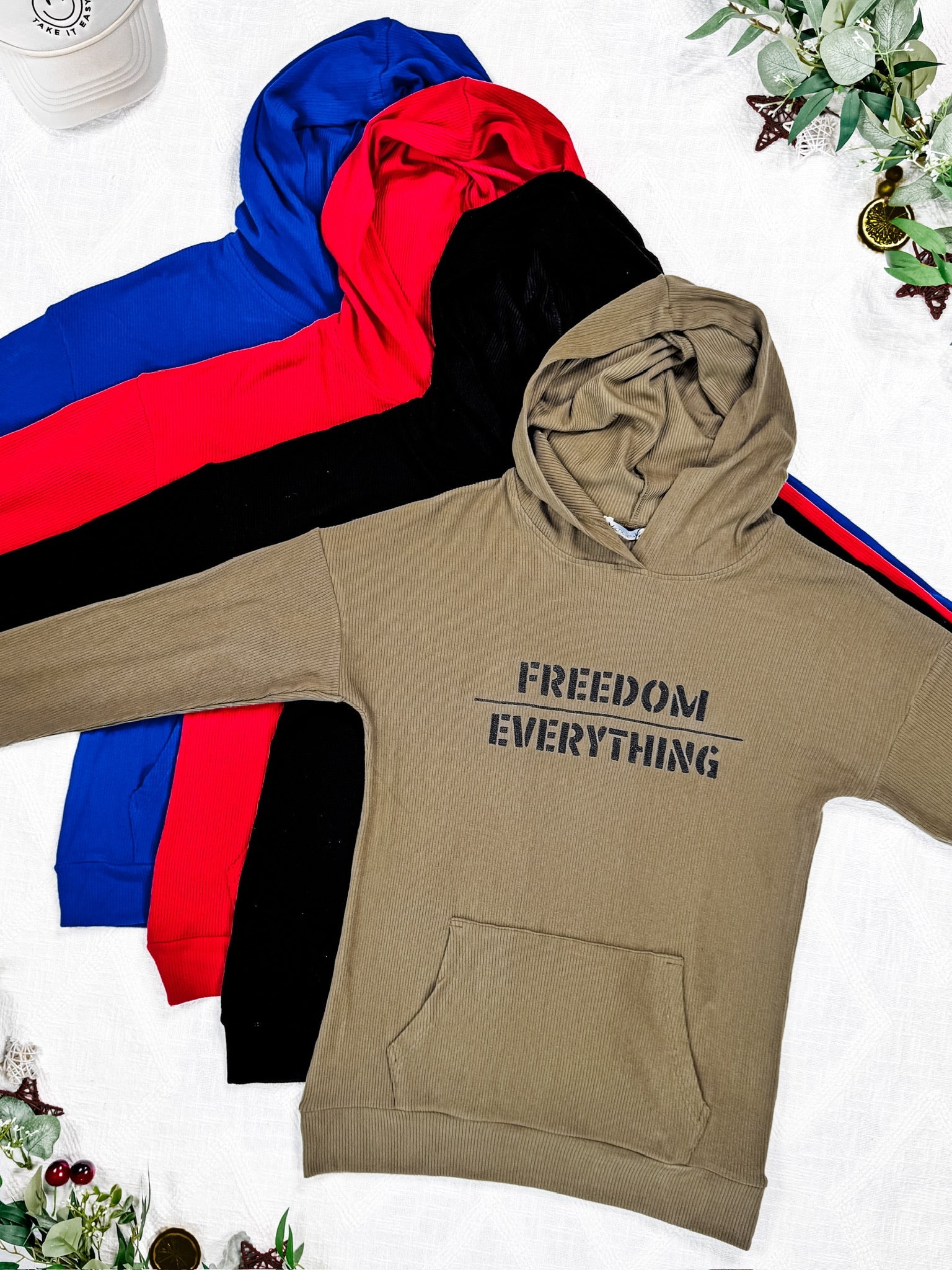 Corrine Embroidered Hoodie - In God We Trust