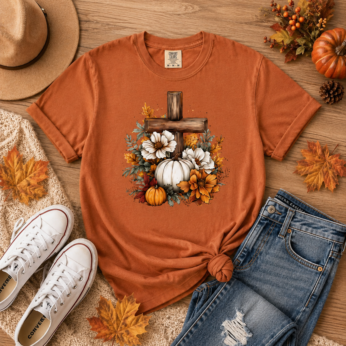 Pumpkin Cross Tee