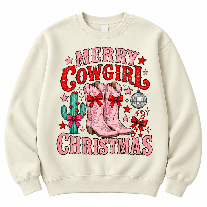 Merry Cowgirl Christmas Sweat Set
