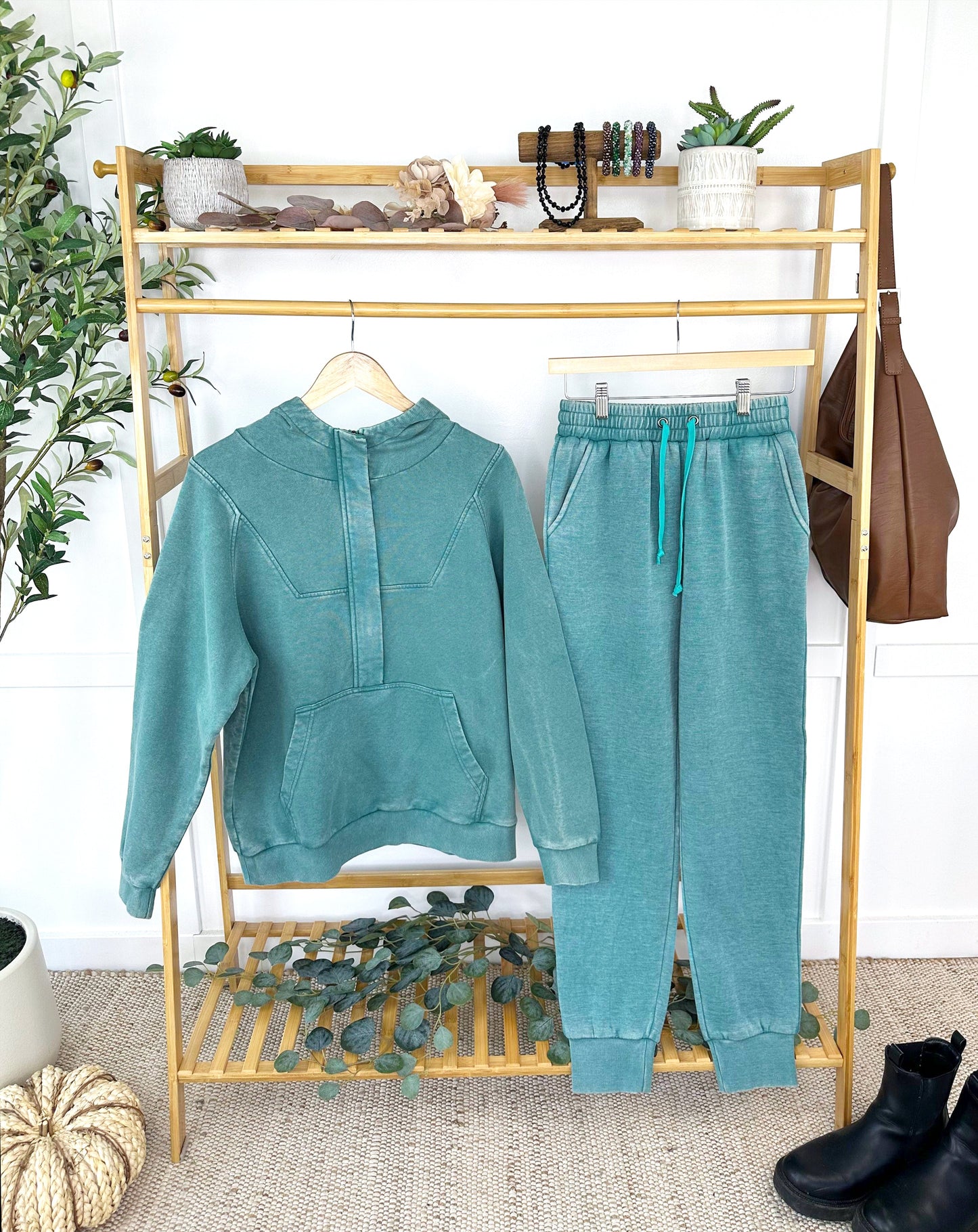 Ryker Vintage Wash Hoodie- Teal