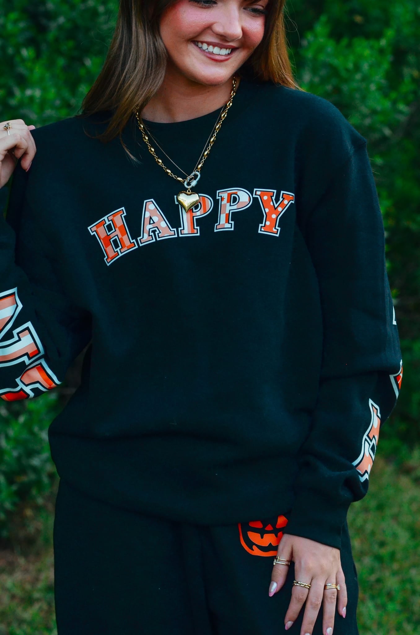 Happy Halloween Black Sweatshirt