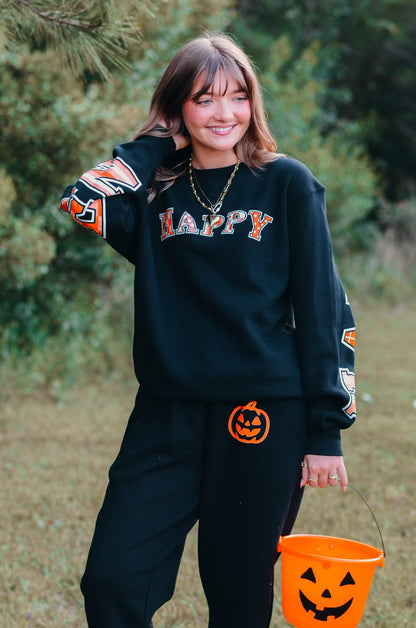 Happy Halloween Black Sweatshirt